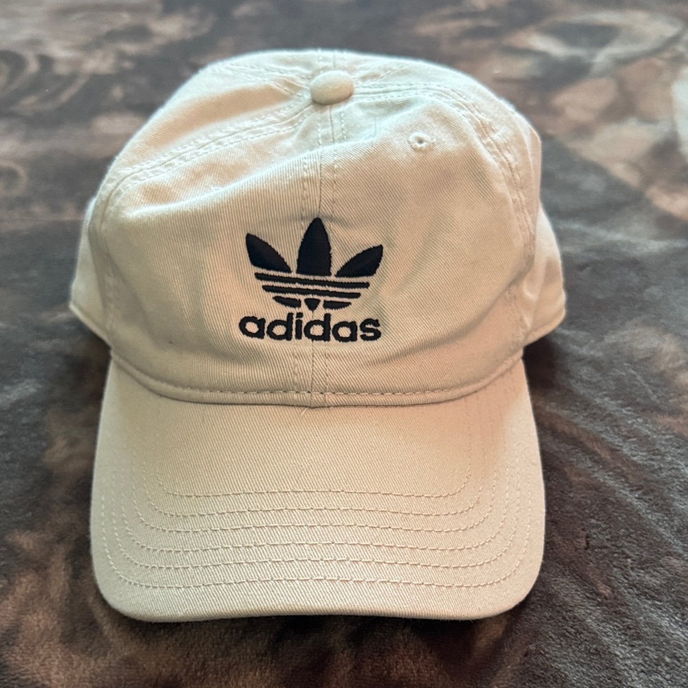 Adidas Off-White Cap with Black Logo